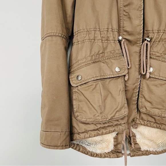 H&M Beige Pile-Lined Parka - Picture 3 of 11